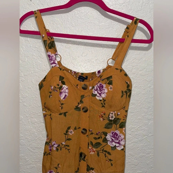 American Eagle Floral Button Up Mini Dress - Picture 2 of 10